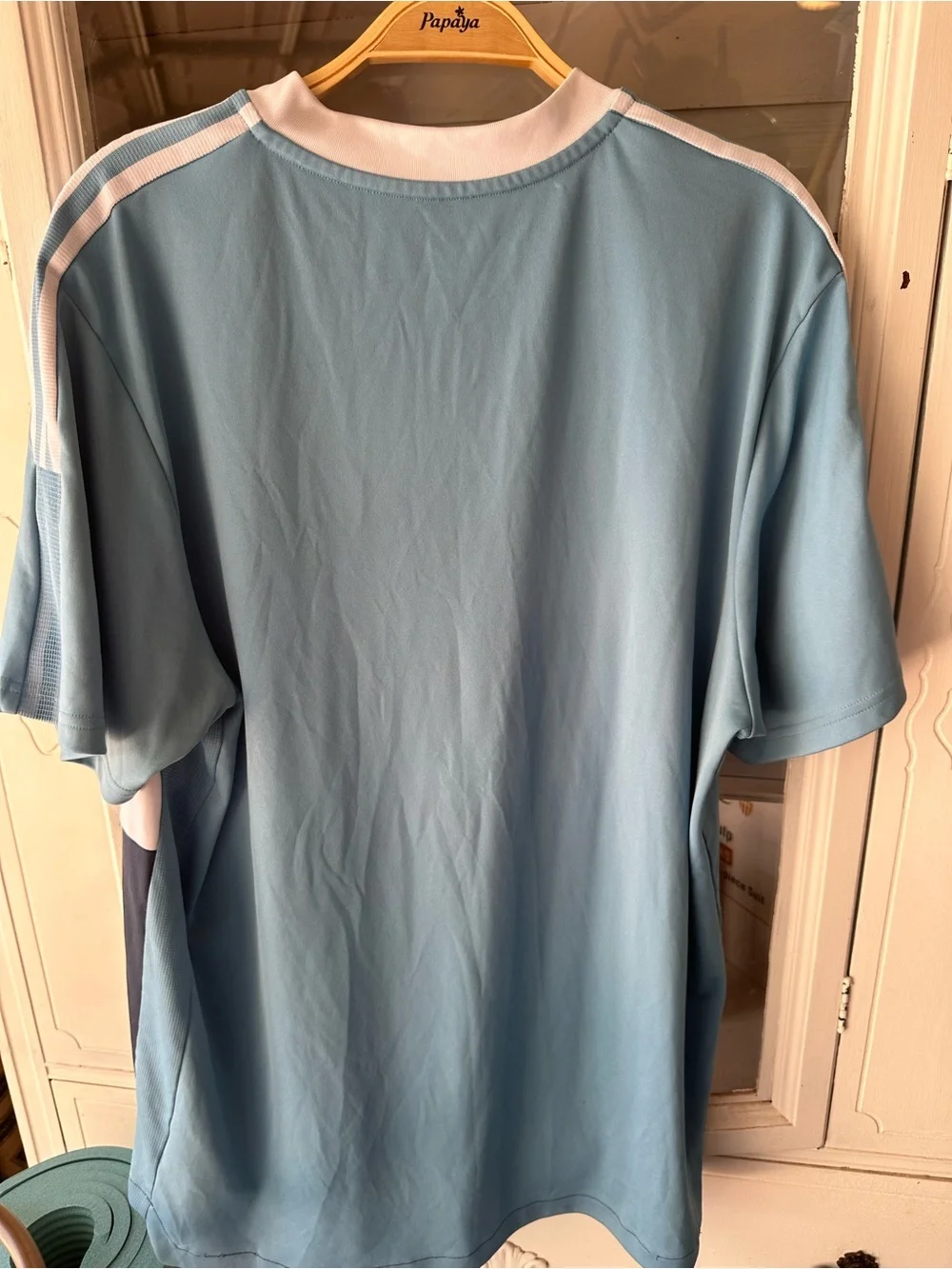 adidas Men’s Navy, Light Blue & White Athletic Jersey